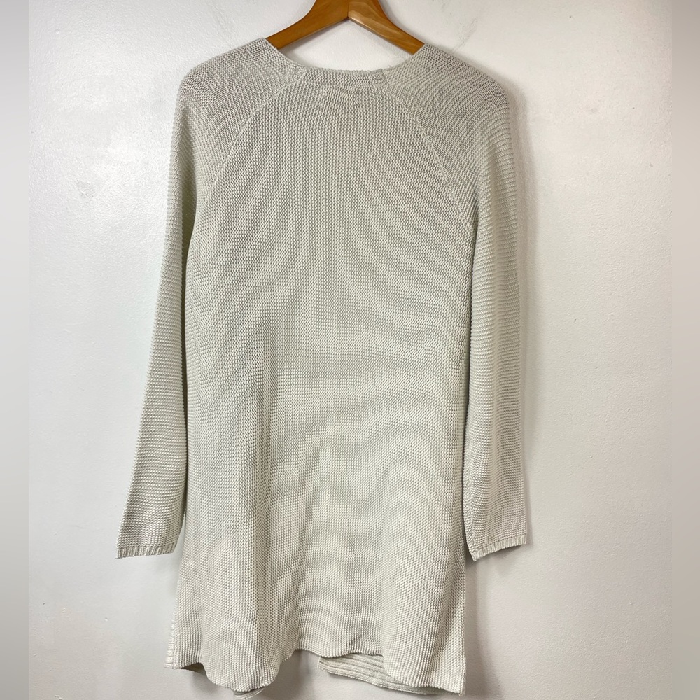 Reserved Basic Textured Long Open Front Knit Card… - image 7